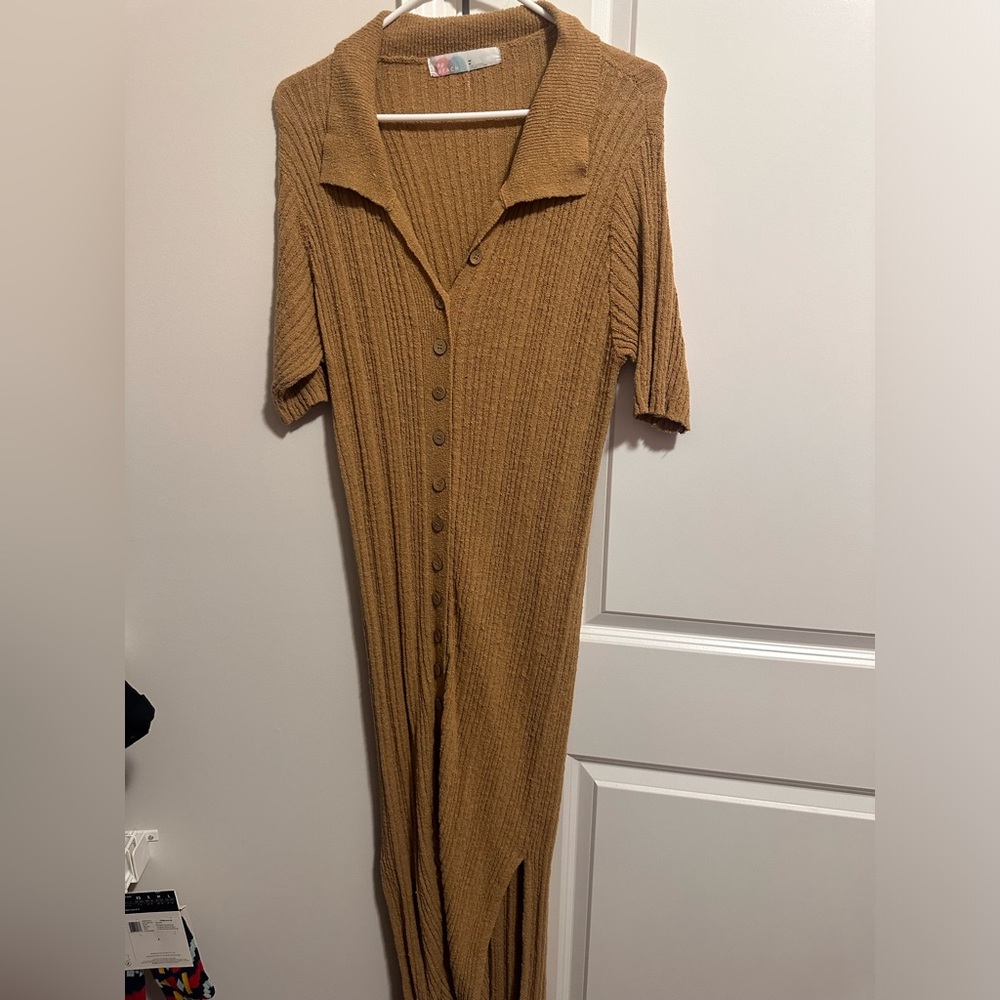 Free People Brown Maxi Beach Dress